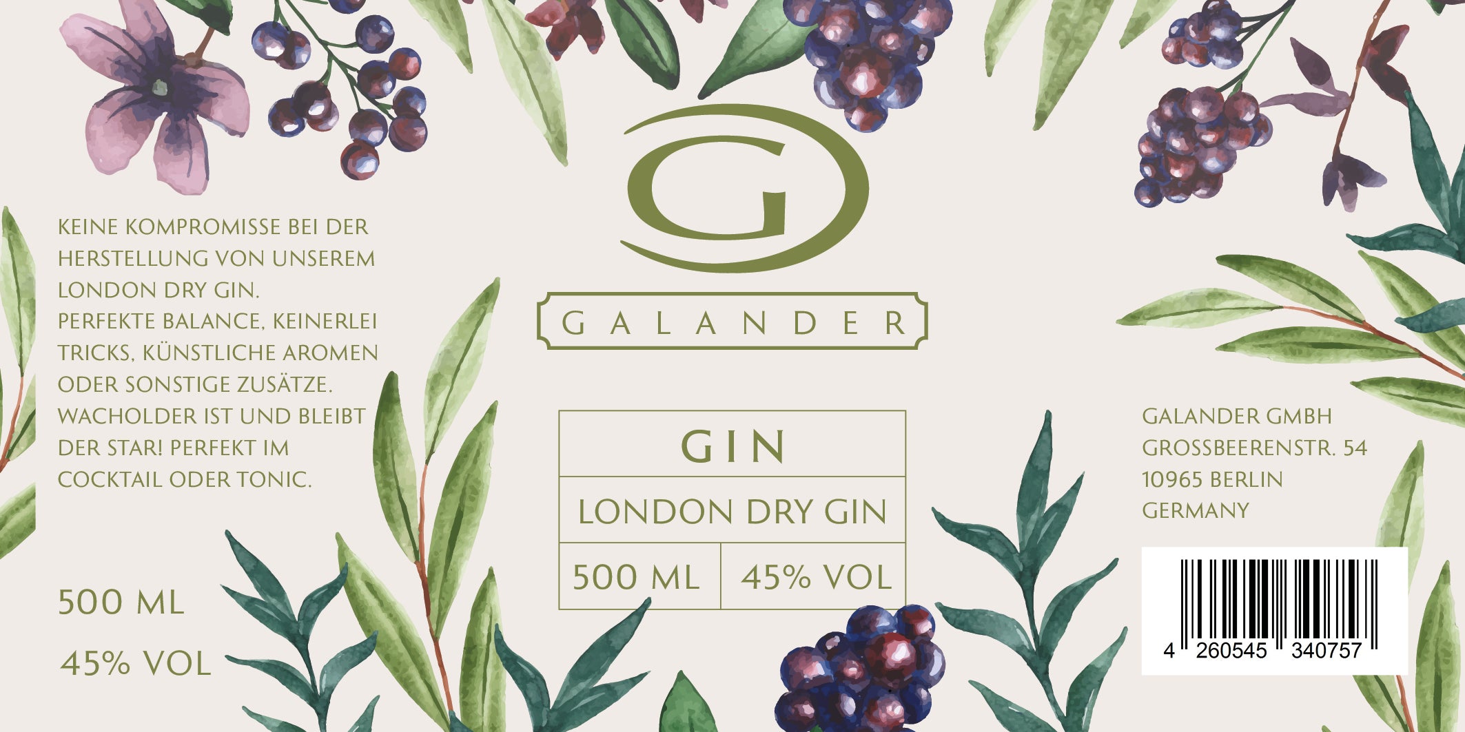 Galander London Dry Gin