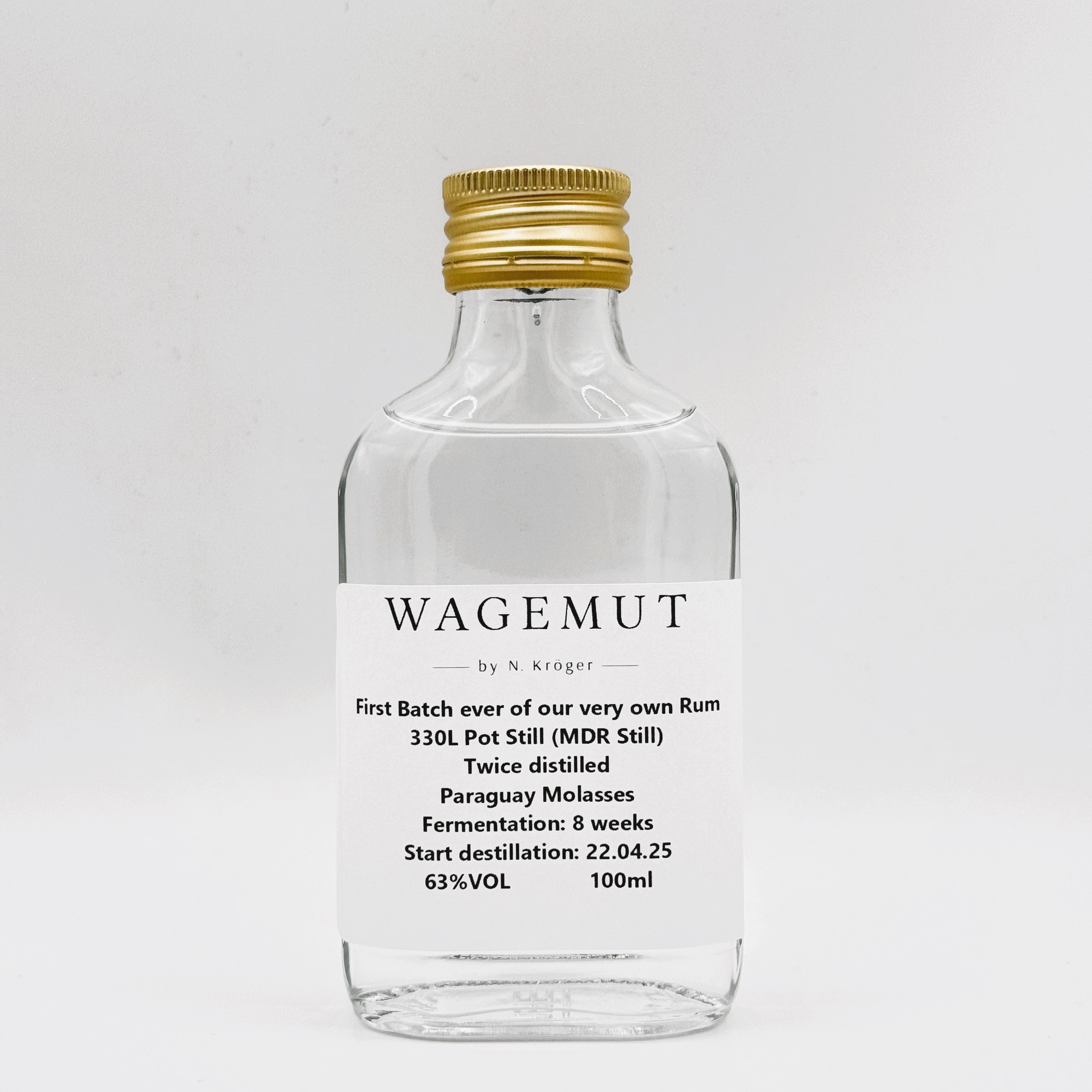 Wagemut erster eigen destillierter Rum mit 63%